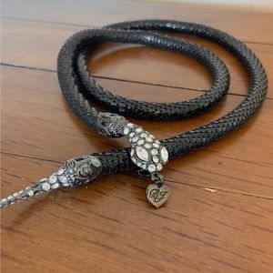 Betsey Johnson Mesh Snake Adjustable Necklace